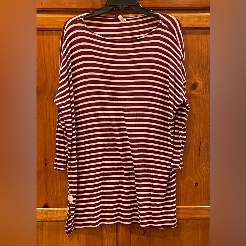 Maroon and White tunic
